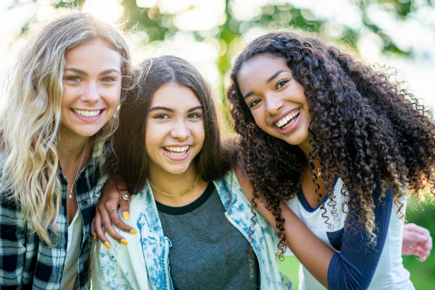 Happy teenage girls